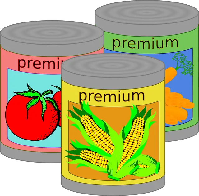 canned food, tin, can