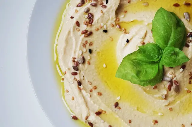 hummus, meal, chickpeas