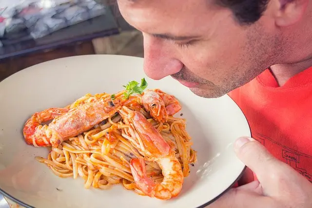 man, savoury, pasta