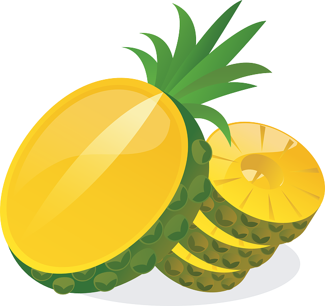 pineapple, fruit, food