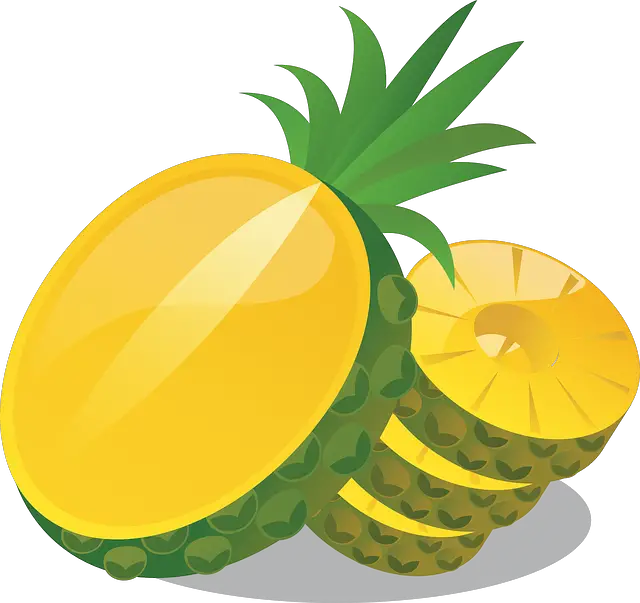 pineapple, fruit, food