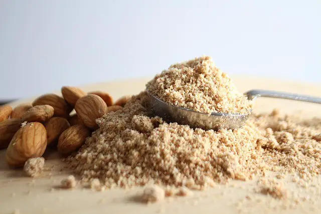 flour, almonds, food