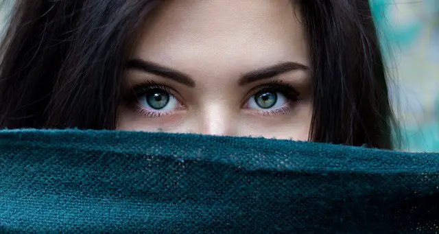girl, eyes, green eyes