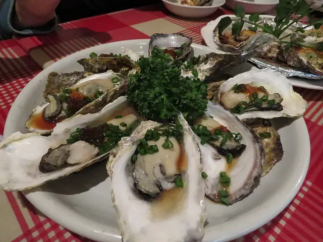 oysters, food, japanese