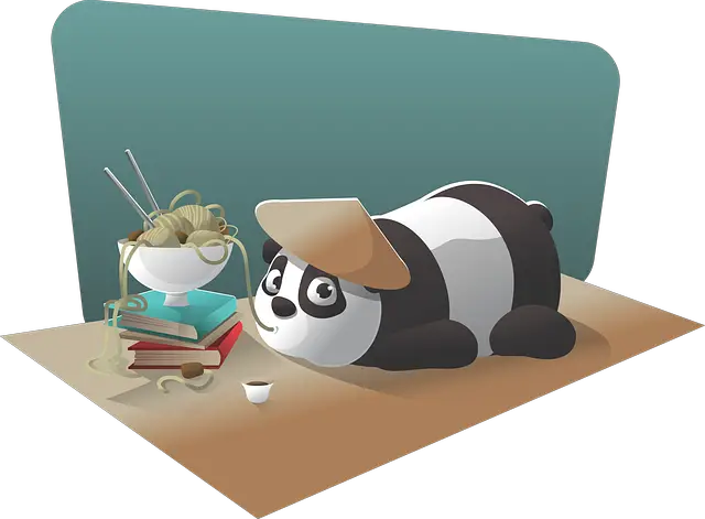 panda, character, chinese