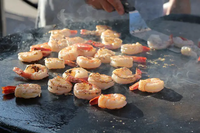 shrimp, cooking, food