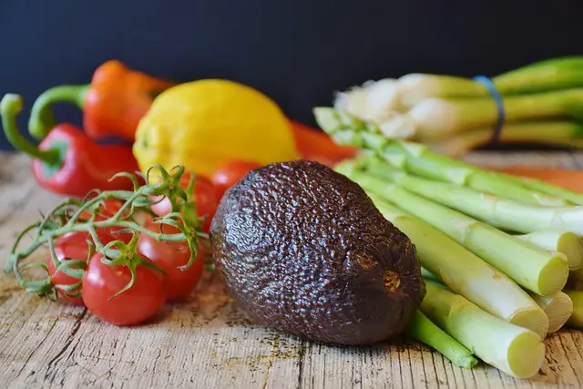 vegetables, asparagus, tomatoes