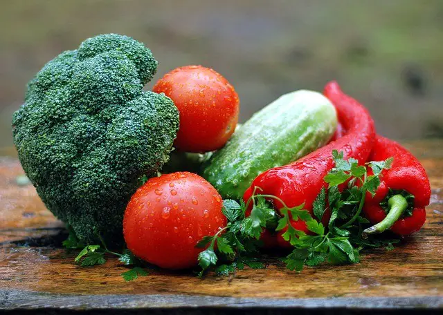 vegetables, water droplets, fresh