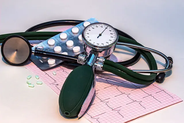 blood pressure monitor, high blood pressure, stethoscope