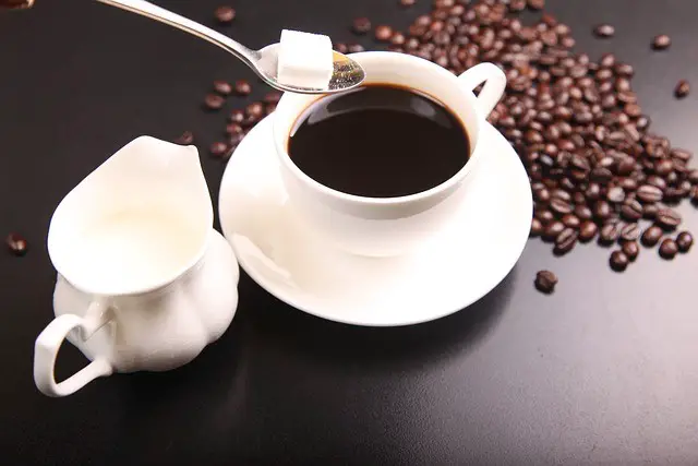 coffee, milk, sugar