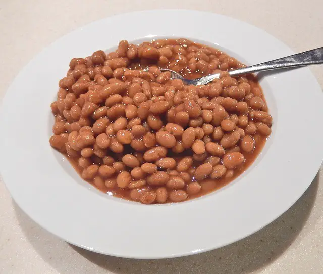 boston baked beans, molasses, brown sugar