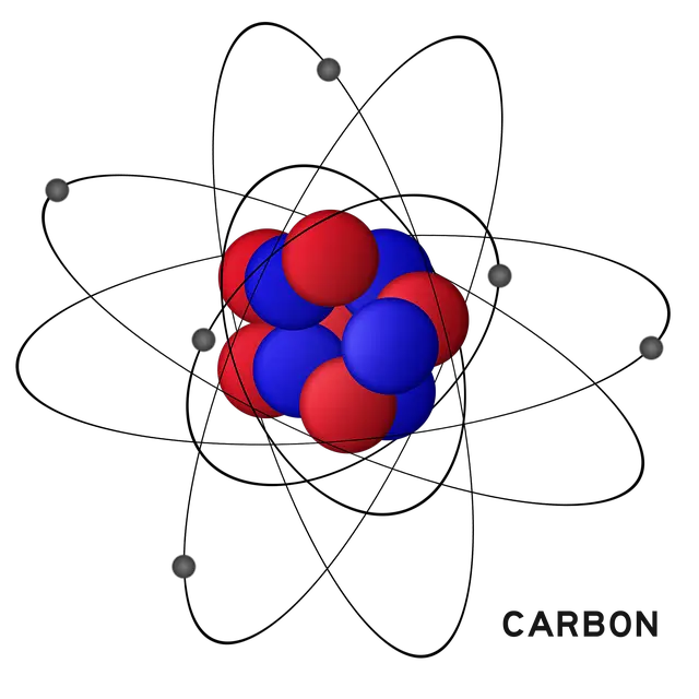 carbon, hydrogen, atom