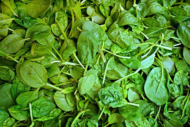 spinach, vegetable, fresh vegetable