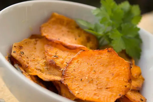 sweet potato, crisps, potato